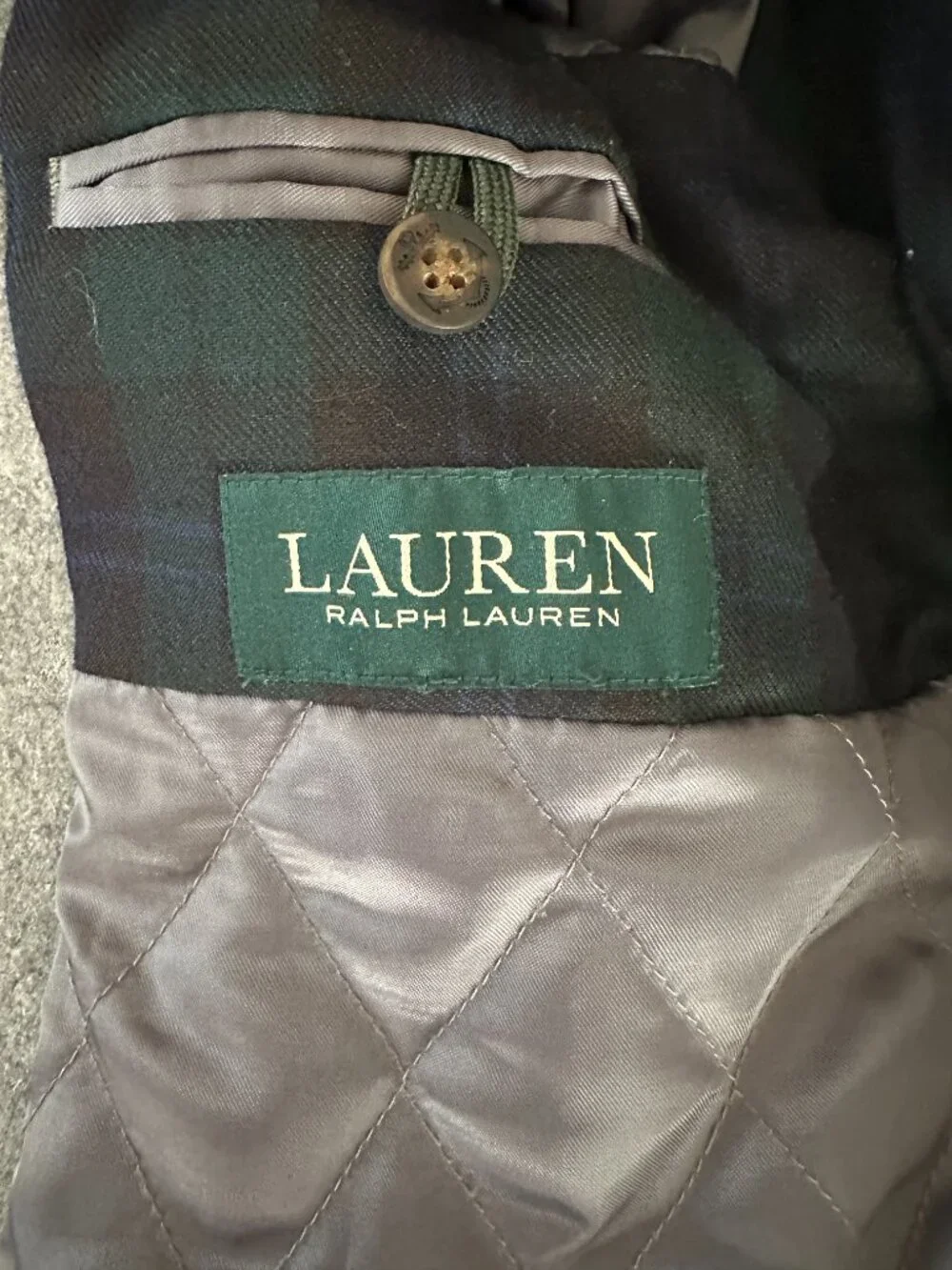 Ralph Lauren Double Breasted Gray Wool Coat for Boys Size 10 R